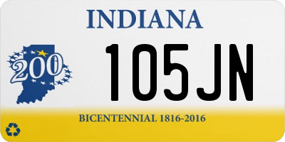 IN license plate 105JN