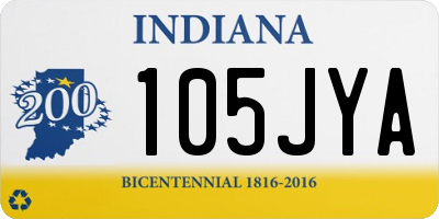 IN license plate 105JYA