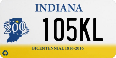 IN license plate 105KL
