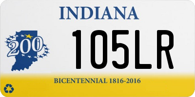 IN license plate 105LR