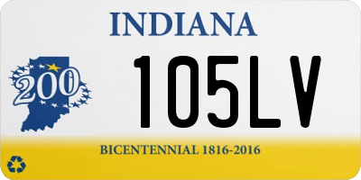 IN license plate 105LV