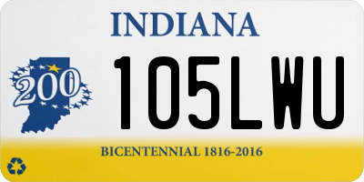 IN license plate 105LWU