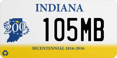 IN license plate 105MB