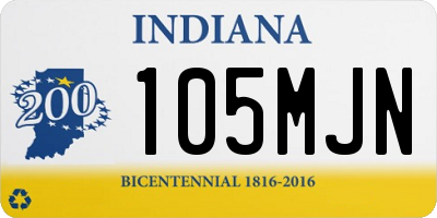 IN license plate 105MJN