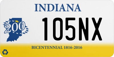 IN license plate 105NX