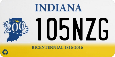 IN license plate 105NZG