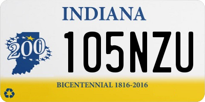 IN license plate 105NZU