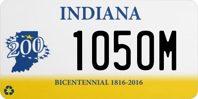 IN license plate 105OM