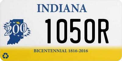 IN license plate 105OR