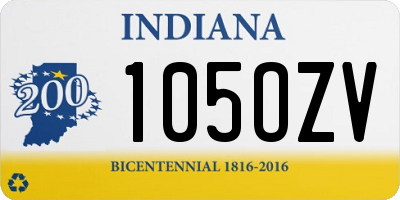 IN license plate 105OZV