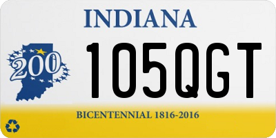 IN license plate 105QGT