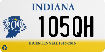 IN license plate 105QH