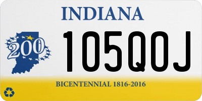 IN license plate 105QOJ