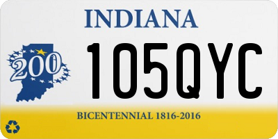 IN license plate 105QYC