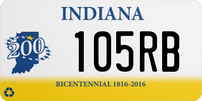 IN license plate 105RB