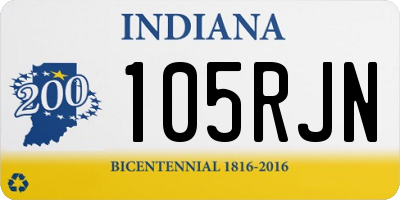 IN license plate 105RJN