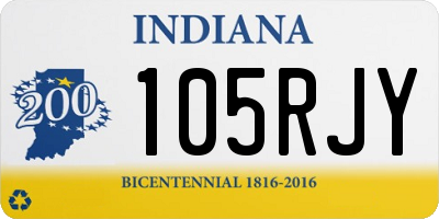 IN license plate 105RJY