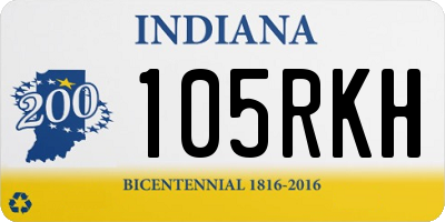 IN license plate 105RKH