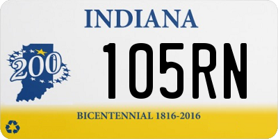 IN license plate 105RN