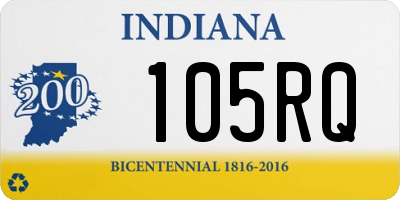 IN license plate 105RQ