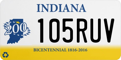 IN license plate 105RUV