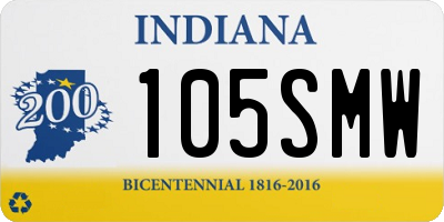 IN license plate 105SMW