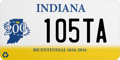 IN license plate 105TA