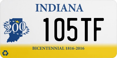 IN license plate 105TF