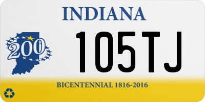 IN license plate 105TJ