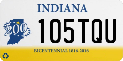 IN license plate 105TQU