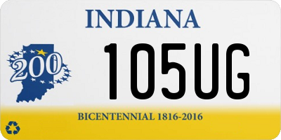 IN license plate 105UG