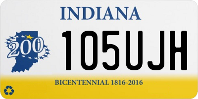 IN license plate 105UJH