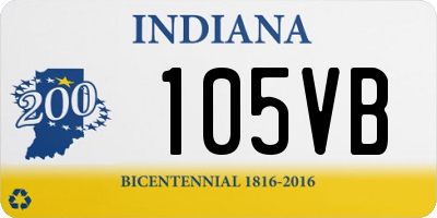 IN license plate 105VB