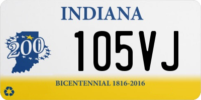 IN license plate 105VJ