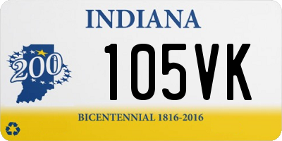 IN license plate 105VK