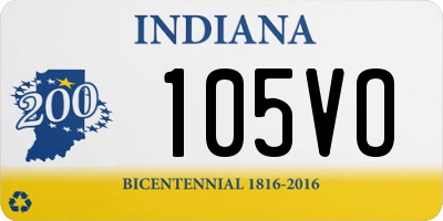 IN license plate 105VO