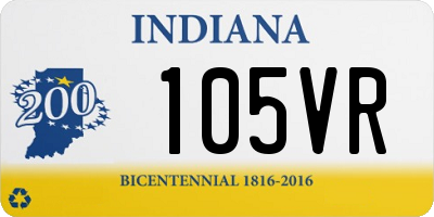 IN license plate 105VR