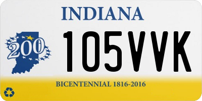 IN license plate 105VVK