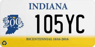 IN license plate 105YC