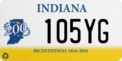 IN license plate 105YG