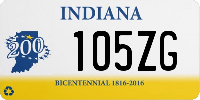 IN license plate 105ZG