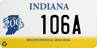 IN license plate 106A