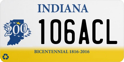 IN license plate 106ACL