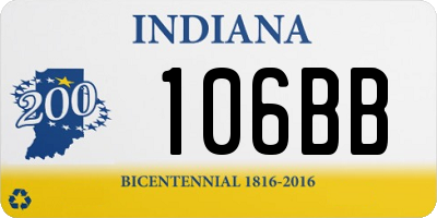 IN license plate 106BB