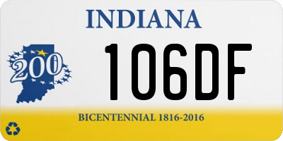 IN license plate 106DF
