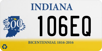 IN license plate 106EQ