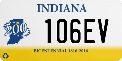 IN license plate 106EV