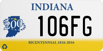 IN license plate 106FG