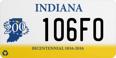 IN license plate 106FO
