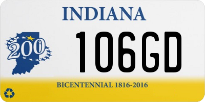 IN license plate 106GD